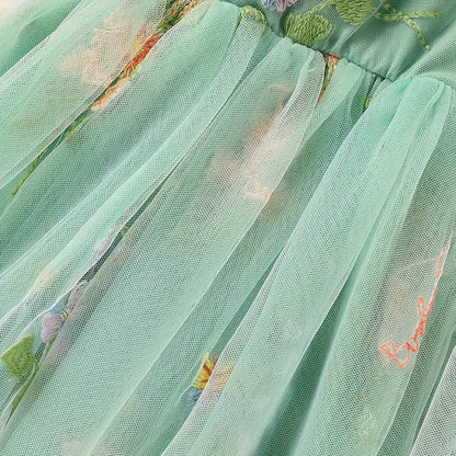 Toddler Girl Sleeveless Floral Sundress Inkedjoy