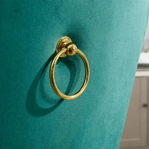 High-end Tufted Solid Wood Contemporary Velvet Upholstered Dining Chair With Golden Stainless Steel Plating Legs,Nailhead Trim,Set Of 2 My Store