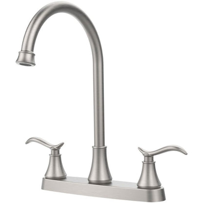 Single Handle High Brushed Nickel Pull Out Kitchen Faucet My Store