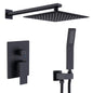 Shower System Shower Faucet Combo Set Wall Mounted With 10" Rainfall Shower Head And Handheld Inkedjoy