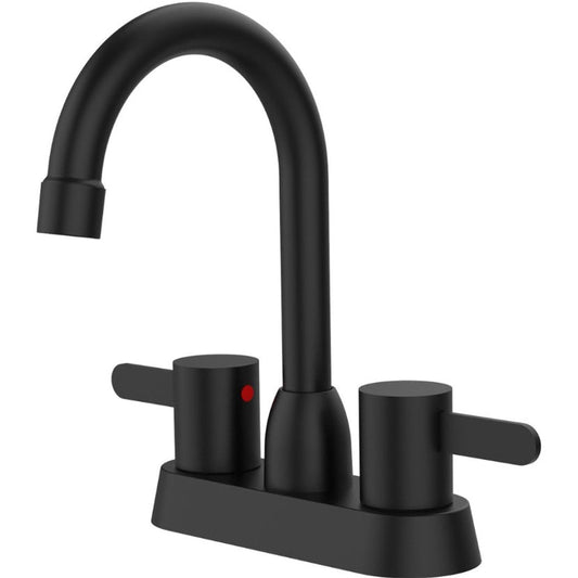 2 Handles Bathroom Sink Faucet- Matte Black My Store