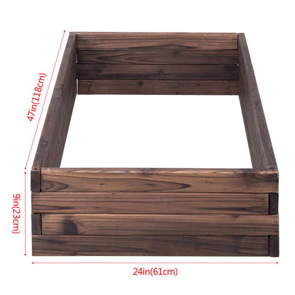 Elevated Wooden Garden Planter Box Bed Kit Inkedjoy