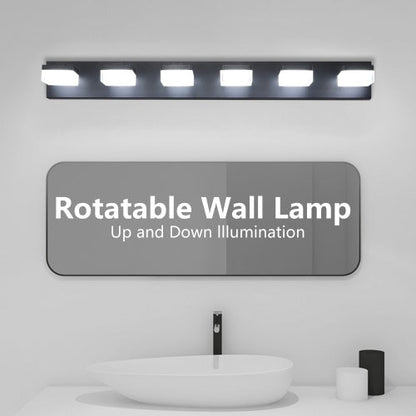 Modern 6 Lights Black LED Makeup Mirror Fixtures For Bathroom And Vanity Inkedjoy