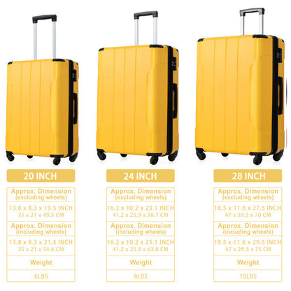 3-piece Luggage Set Inkedjoy