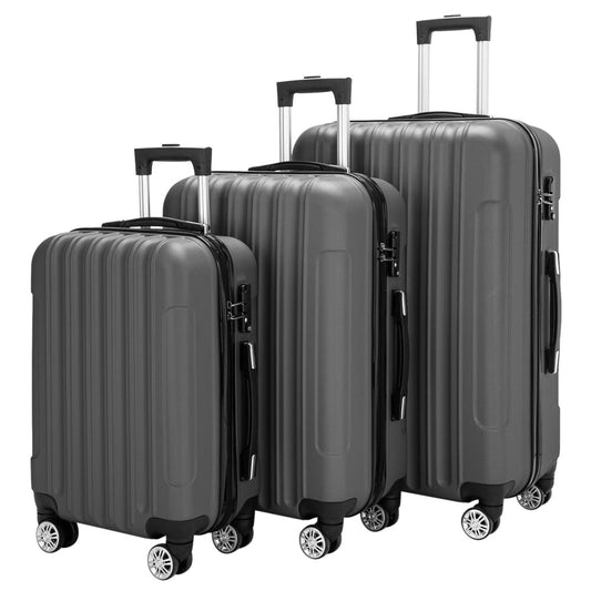 3-in-1 Swivel Wheel With Handle Trolley Case  - Dark Gray Inkedjoy
