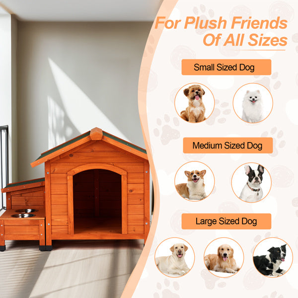 Green Asphalt Roof Golden Red Pet House My Store