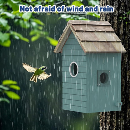 Smart Bird House,Bird Feeder With Camera -Blue My Store