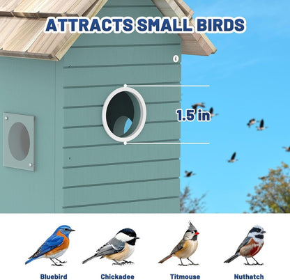 Smart Bird House,Bird Feeder With Camera -Blue My Store