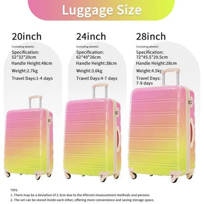 Hardshell Luggage Sets 3 Piece My Store