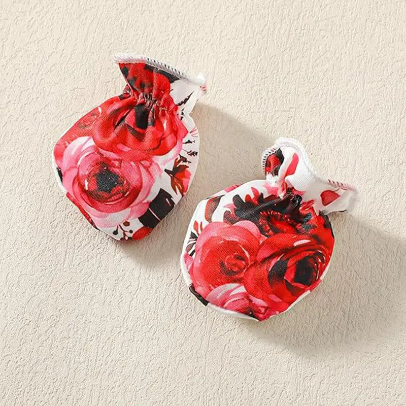 Newborn Baby Girl 'Hello I'm New Here' Romper Set Includes Floral Pants, Hat, Headband, & Coming Home Outfit My Store