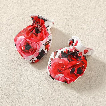 Newborn Baby Girl 'Hello I'm New Here' Romper Set Includes Floral Pants, Hat, Headband, & Coming Home Outfit My Store