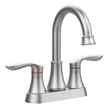 2-Handle 4-Inch Brushed Nickel Bathroom Faucet My Store