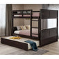 Full Over Full Bunk Bed With Twin Size Trundle My Store