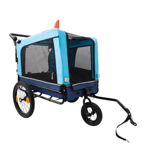 Outdoor Heavy Duty Foldable Utility Pet Stroller Dog Carriers Bicycle Trailer My Store