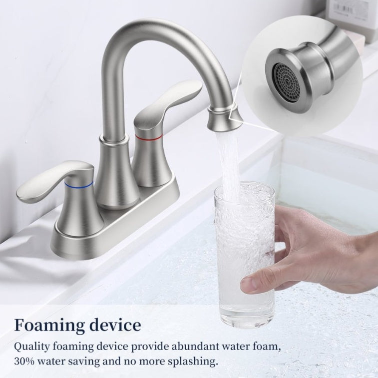 2-Handle 4-Inch Brushed Nickel Bathroom Faucet My Store