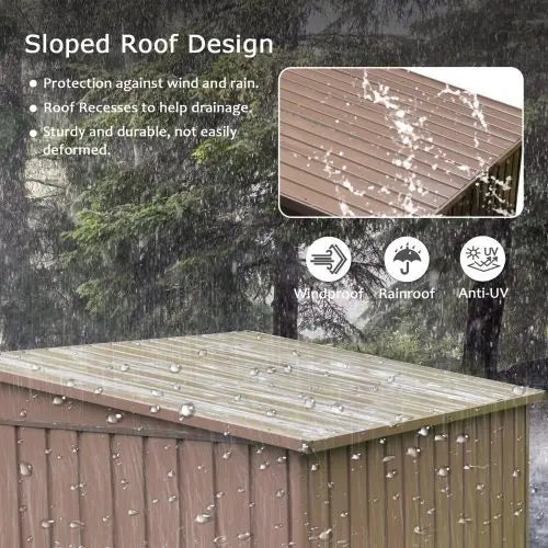 Outdoor 6x4 FT, Metal Tool Shed Storage My Store