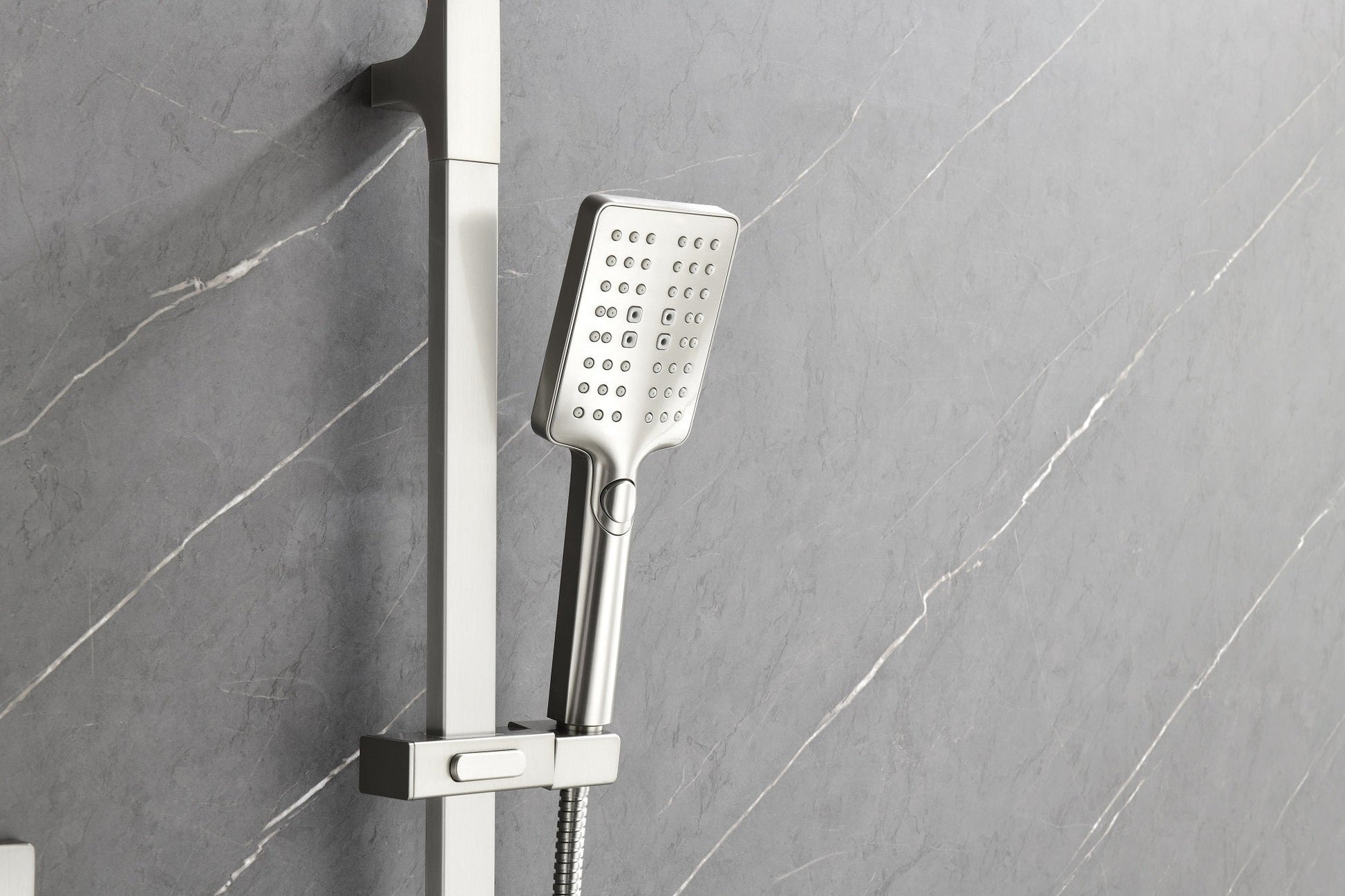 Shower System With Hand Held, Slide Bar, Sprayer Inkedjoy