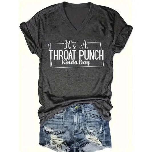 Women's Graphic T Shirts Letter Print Short Sleeve Loose Casual Summer Tops My Store