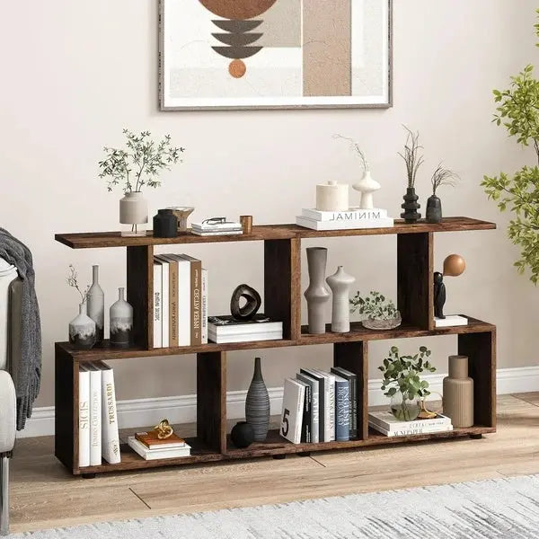 Transform Your Space With These Stylish 2-Tier Wooden Bookcases My Store