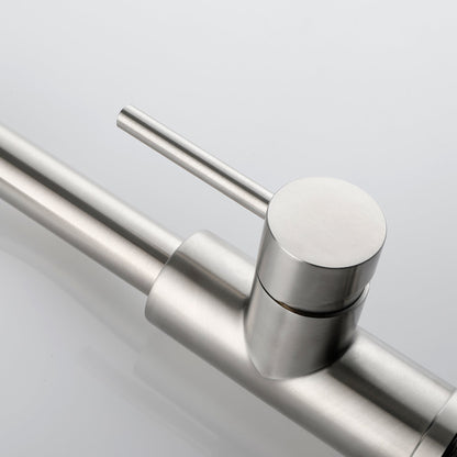 Single Handle High  Pull Out Kitchen Faucet- Stainless Steel My Store