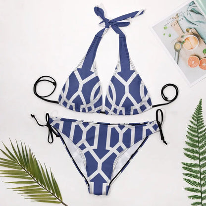 V-Neck Bikini Swimsuit Inkedjoy