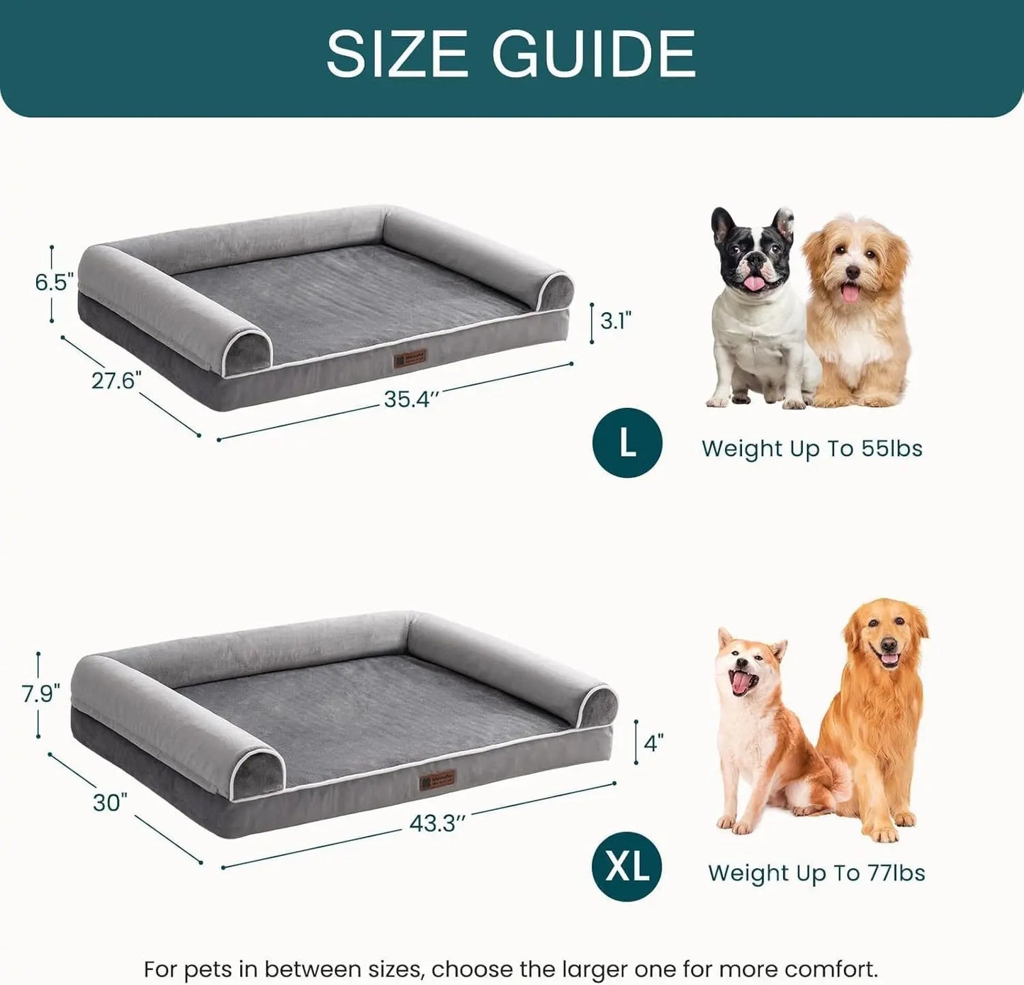 MEWOOFUN Orthopedic Dog Bed For Large Dogs - XL My Store