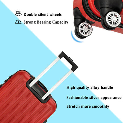Vertical Pattern Three In One Handle Universal Wheel Pull Rod Box Inkedjoy