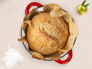 2-in-1 Enameled Cast Iron Dutch Oven Large Double Handle - Oven Safe up to 500°F Ohberri