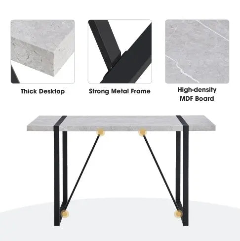 Modern Rectangular Dinner Table My Store