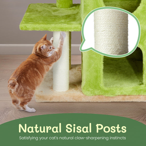 3-inch Yellow-green Speaker-shaped Double-layer Cat House  Hammock Cat Bed My Store