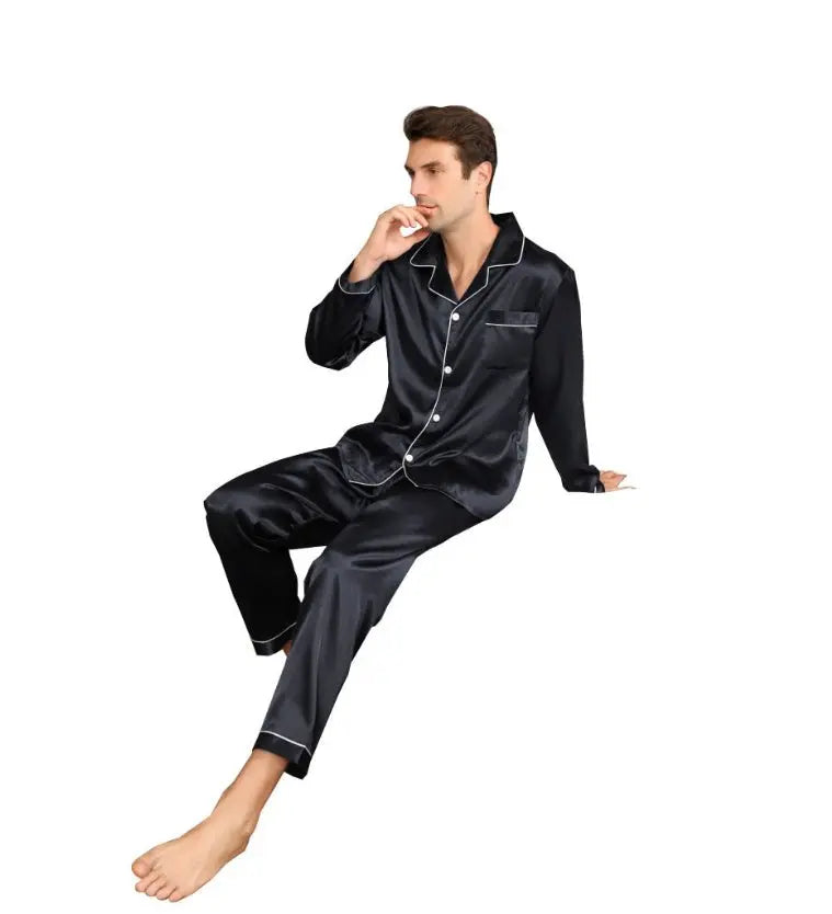 Ice Silk Men's Pajama Set My Store