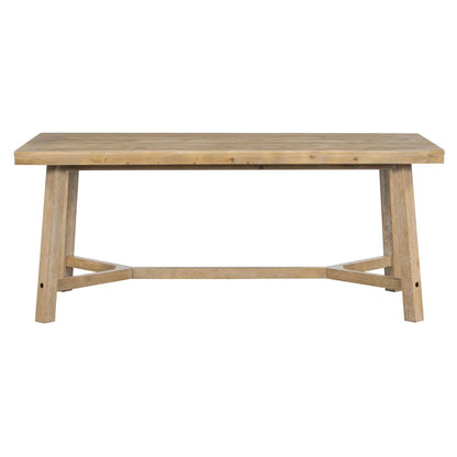 6-piece Retro Farmhouse Style Dining Set, Rectangular Table And 4 Upholstered Chairs My Store