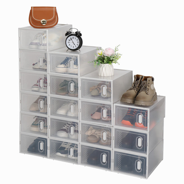 18pcs Plastic Mesh Shoe Box Inkedjoy