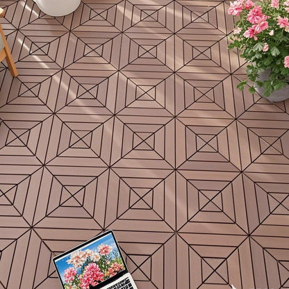 Waterproof, Wear-resistant, DIY Assembly, Garden, Courtyard, Balcony,plastic Flooring Inkedjoy