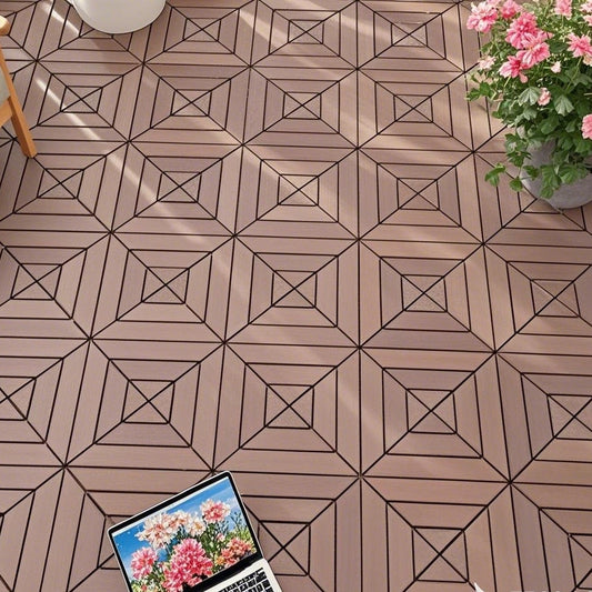 Waterproof, Wear-resistant, DIY Assembly, Garden, Courtyard, Balcony,plastic Flooring Inkedjoy