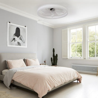 Ceiling Fan With Lighted Dimmable LEDs Inkedjoy