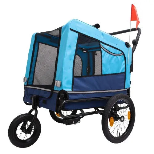 Outdoor Heavy Duty Foldable Utility Pet Stroller Dog Carriers Bicycle Trailer My Store