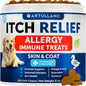 Allergy Relief Chews Itching Skin Relief For Dogs Fish Oil 3 Seasonal Allergies Pills Skin & Coat- 120 Soft Treats My Store