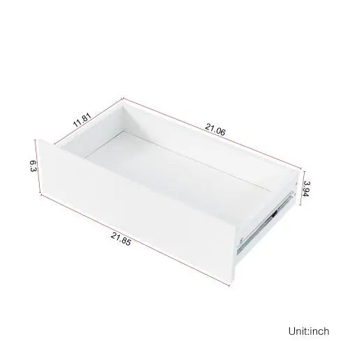 63W Large Kitchen Hutch Cabinet, Freestanding Pantry Cabinets Storage Kitchen Cupboard With 4 Doors, 4 Drawers & Microwave Shelf, White My Store