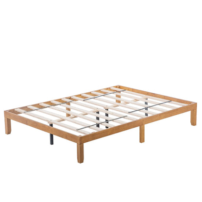 Large Wooden Platform Bed Frame, No Spring Box Required, Solid Wood Batten Support, Easy To Assemble My Store