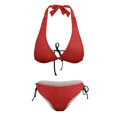 V-Neck Bikini Swimsuit Inkedjoy