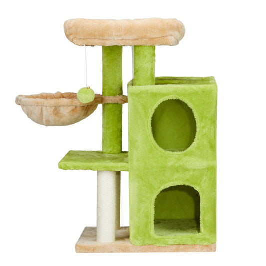 3-inch Yellow-green Speaker-shaped Double-layer Cat House  Hammock Cat Bed My Store
