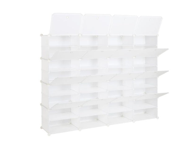 4-Row, 8-storey, 32 Grid Cube Shoe Cabinet Inkedjoy