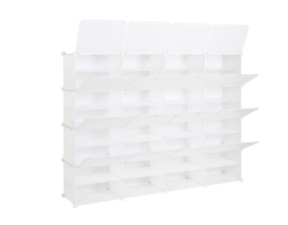 4-Row, 8-storey, 32 Grid Cube Shoe Cabinet Inkedjoy