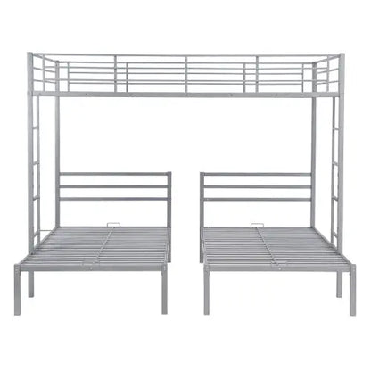 Full Over Twin Twin Size Bunk Bed With Built-in Shelf My Store