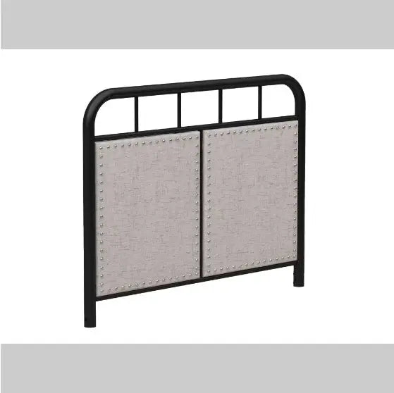 Double-size Linen Upholstered Platform Metal Bed Frame My Store