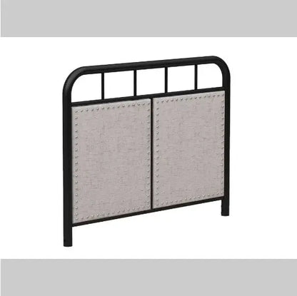 Double-size Linen Upholstered Platform Metal Bed Frame My Store
