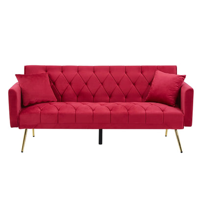 Modern Velvet  Sofa Bed Folding Futon My Store