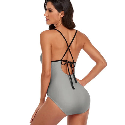Sexy Female Sling One Piece Swimsuit Inkedjoy