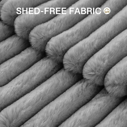 Donut Pet Bed - Washable Round Pet Bed For Indoor Fluffy Non-Slip Calming Bed -Grey My Store